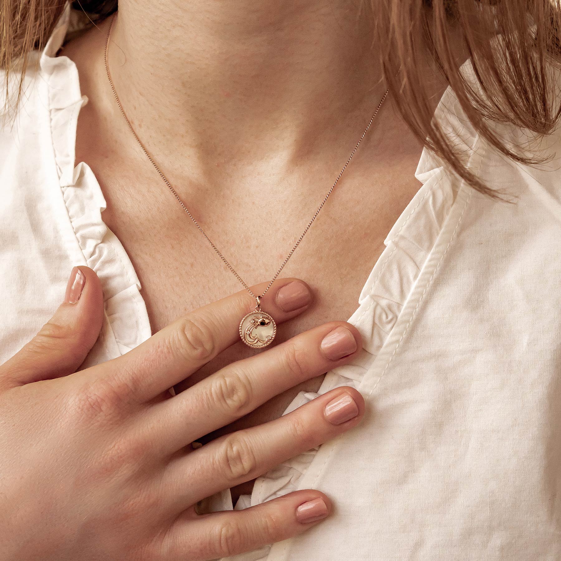 Collier pendentif zodiaque Verseau